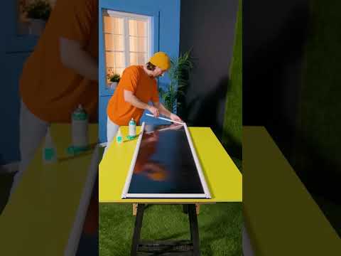 Oops, It Fell… Now My Door Looks Rich 😎💰 Turning a Broken Awning Into a Stylish Door Window 🛠️