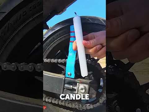 Genius Way to Lube a Motorcycle Chain 🏍️💦