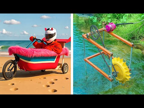 Free Electricity turbine and Genius Vehicles made out Obvious things