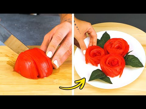 🥗 Genius Ways to Cut Fruits & Vegetables Like a Pro!