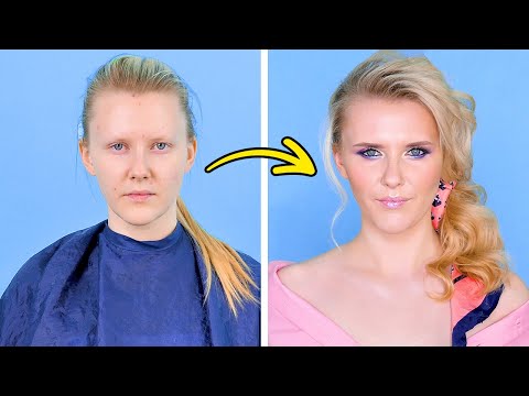 From Broke to Glam 💄💇‍♀️ Look How Makeup & Hair Can Totally Transform You!