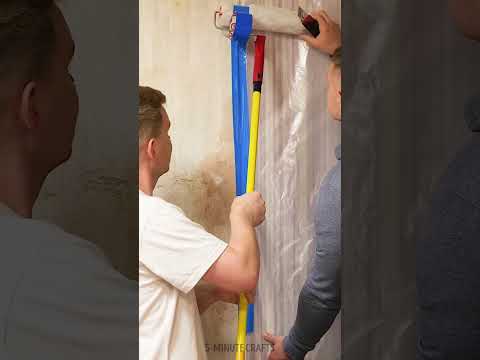 Painter’s Secret 🎨: How to Tape Hard-to-Reach Places Without a Ladder 🪜✨