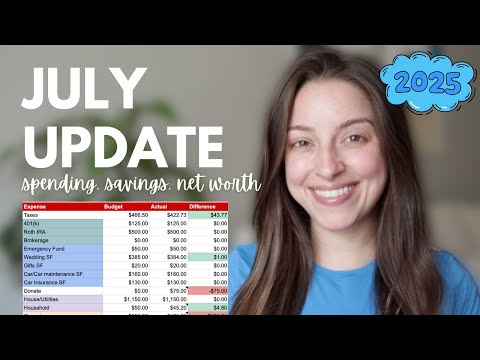 July 2025 Finance Update | How I Spent My Money, My Savings, My Net Worth, Annual Goals Update