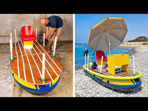 Ultimate Fishing boat Project. DIY boats for Camping and Relaxation