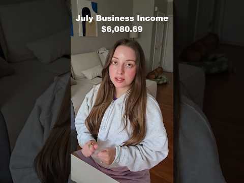 Business Income July 2025 #Financialcoach #contentcreator #youtuber