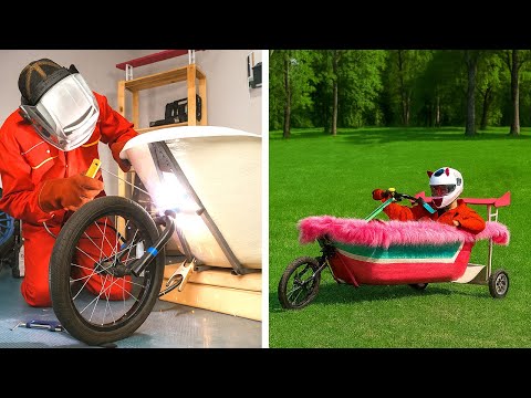 From Bathtub to Cart. Cool Vehicles for Land and for Water