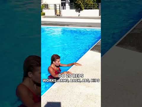 Easy workout in the pool 💦💦 that replaces 30 minutes in the gym
