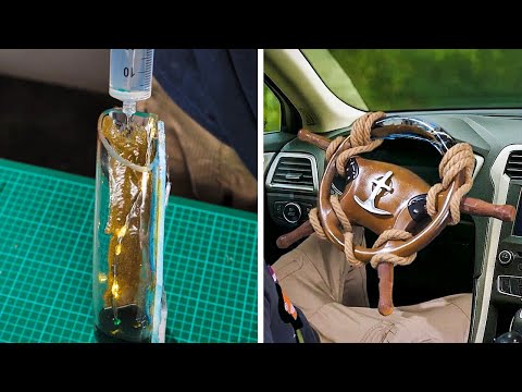 Car. Steering wheel VS Gear Knob. Ultra DIY's from Scrap