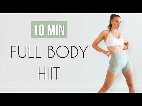 10 MIN FULL BODY HIIT – No Equipment At Home Workout