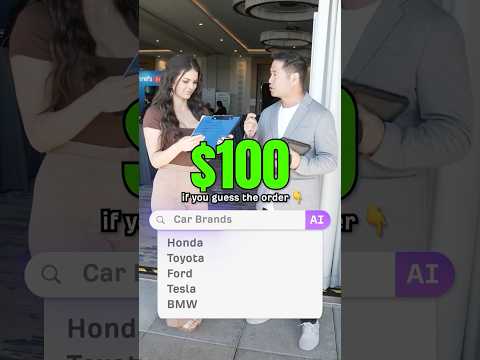 Rank these car brands in Google AI search – Win $100 #tech #seo