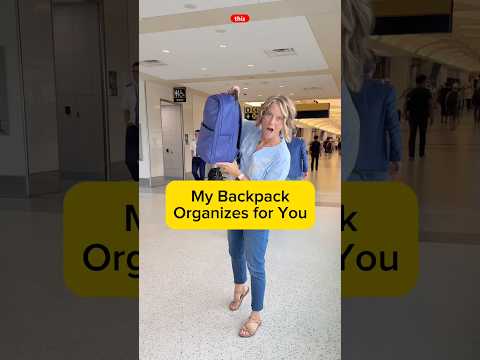My Backpack that Organizes Travel Essentials for a Flight #shorts #traveltips #travelbag