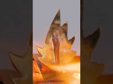 She turned a flame into jewelry 🔥Turn Spoon into earrings