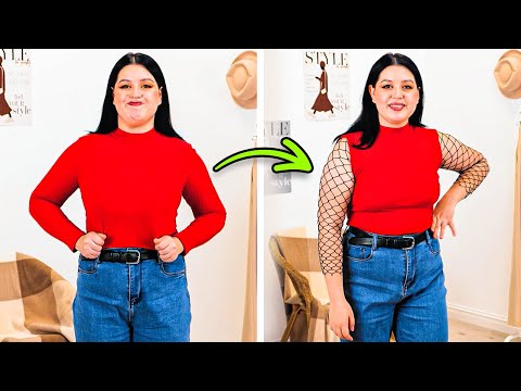 Fabulous & Confident 💃 Plus-Size Styling Hacks to Transform Old Clothes!
