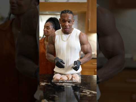 I love all my eggs, but that chicken comes first. Tag team cooking homemade chicken parm with my Mrs