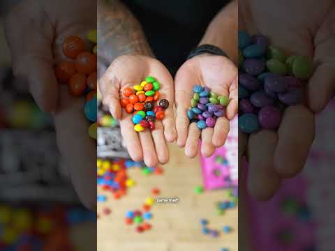 Your favorite original chocolate candy vs better for you options..