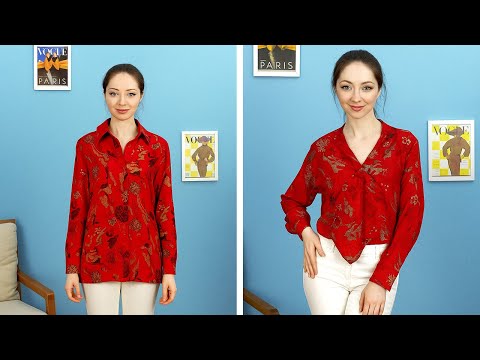 One Cut Only ✂️👗 Turn Your Old Clothes into a Cozy New Outfit