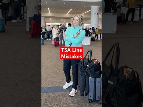 Airport Security Mistakes Slowing You Down #traveltip #tsatips #shorts
