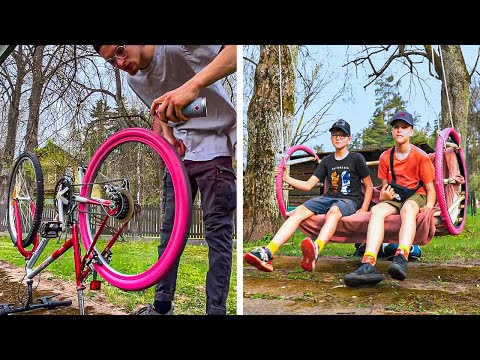 Backyard swing VS Grill. Cool projects for Cozy evenings