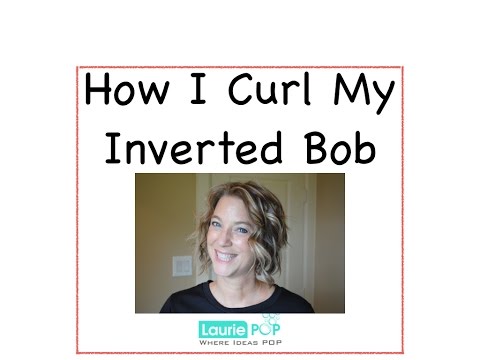 How to Curl Short Inverted Bob   How to Curl Short Hair   Style Short Hair