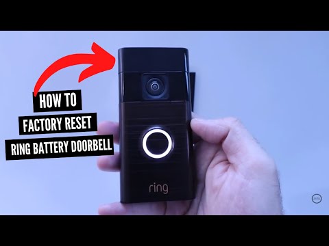 How To Factory Reset Ring Battery Doorbell (With Non Removable Battery)