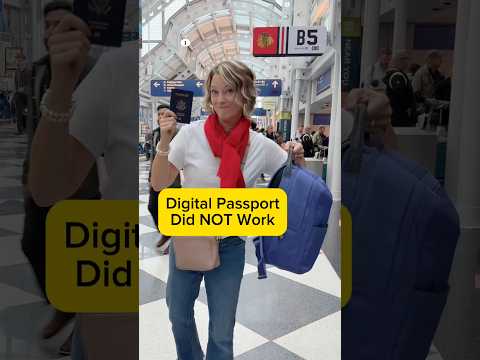 Digital Passport Did NOT Work in TSA Lines #traveltips