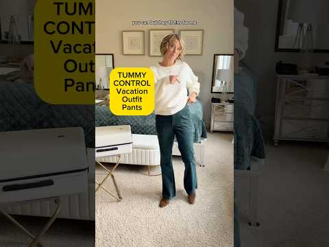 Tummy Control Travel Outfit for Vacation #shorts