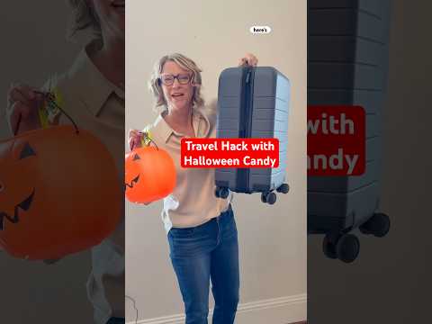 Stop panic attack inside airplane with a travel hack using Halloween candy #traveltips #travelhack