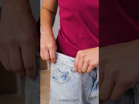 DIY Hidden Pocket in Jeans 💡🧦 | Safe Trick for Travelers!