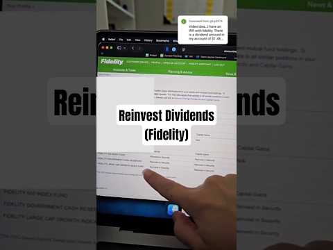 How to automatically have dividends and capital gains reinvest in Fidelity