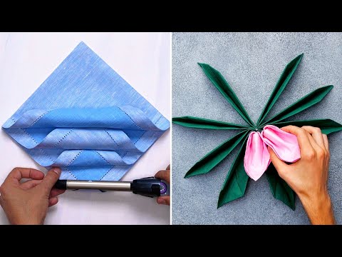 Impress Your Guests with These Beautiful Napkin Folding Ideas 🍽️✨