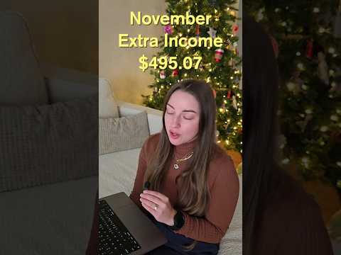 Breakdown of my extra income earned in November 2025