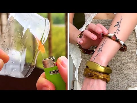 From Discarded Plastic into Fashion Jewelry. Recycled projects