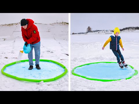 Funny Winter Entertainments for whole Family and hacks for Cold Days