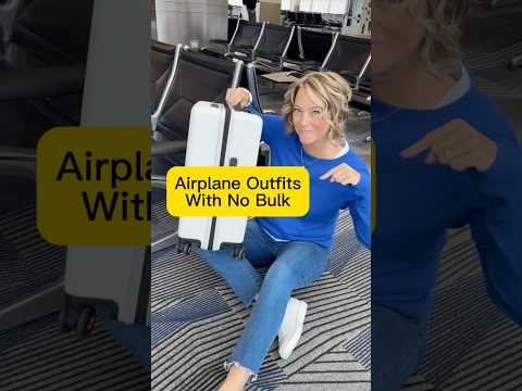 3 Travel Outfit Layers With NO Bulk in the Airplane #traveloutfits