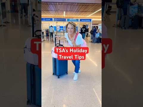 3 TSA Holiday Travel Tips #tsatips #traveltips