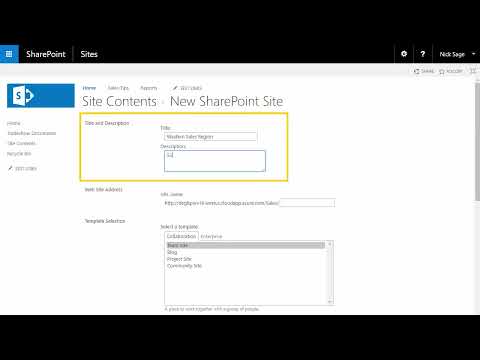 Creating a SharePoint Site/Subsite