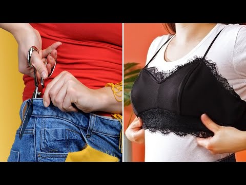 Turn Old Clothes into Something New with a Few Cuts & Simple Hacks! ✂️✨