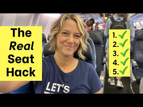 In airplane seats, I do this before a flight