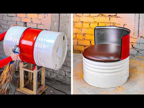 Upcycle your Old Barrels into Amazing Industrial Decor