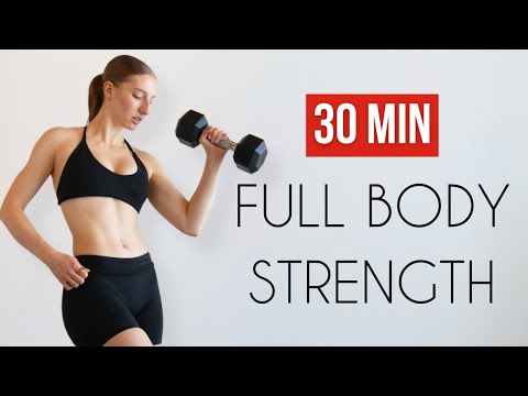 FULL BODY STRENGTH WITH DUMBBELLS | 30 Minute Workout
