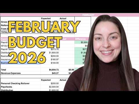 February 2026 Budget | No personal spending, Travel + Wedding Expenses