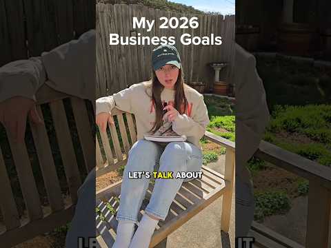 My 2026 business goals