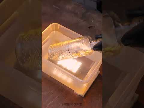 Turn your simple Glass Bottle 🍾 into a Beautiful Goblet! 🍷Cup made of bottle