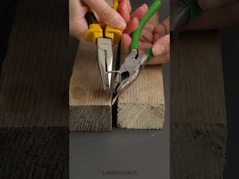 Nail Trick for Perfect Wood Joints! 🪵🔨