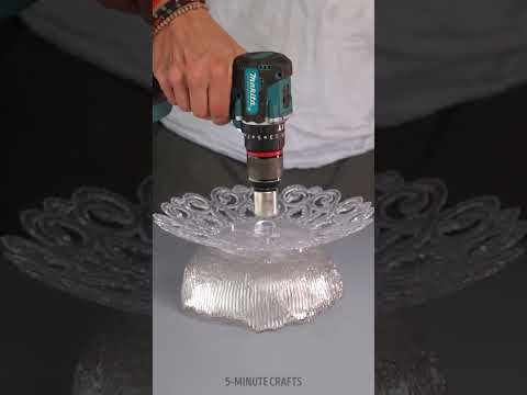 How to DIY a lamp from a glass plate and not spend money 🏡 Home decor