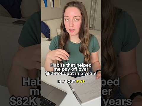habits that helped me pay off over $82,000 of debt
