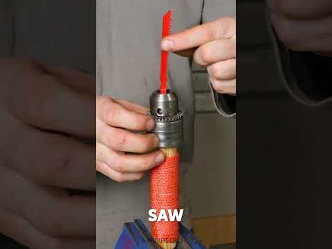 How to make useful mini saw made from the drill 🪚