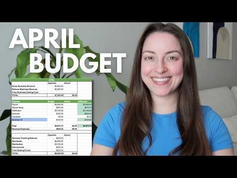 April Budget 2026 | $2,300+ to saving/investing, zero-based budget