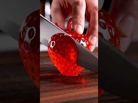ASMR Glass Fruits Cutting Compilation for Relaxation #AI