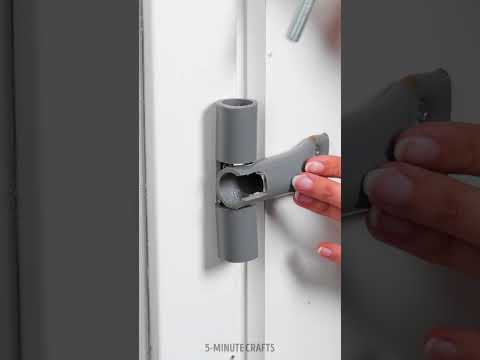 The most simple PVC pipe door lock hack 🔧✨